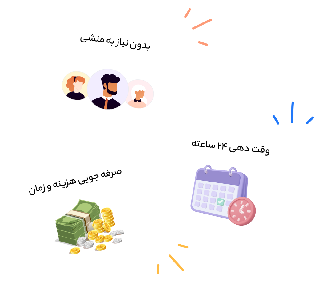 صرفه جویی در زمان و هزینه -نوبت دهی آنلاین با وقتمون